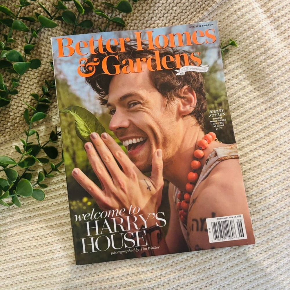 Better Homes & Gardens Magazine Featuring Harry Styles